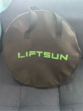 LIFTSUN Round Carrying Case with EV charging cable.